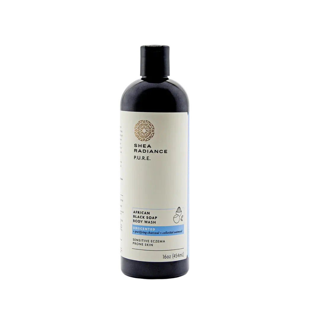 African Black Soap Body Wash with Colloidal Oatmeal for Dry & Sensitive Skin