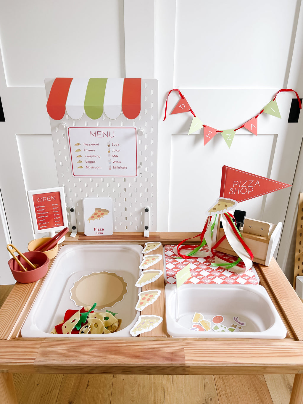 Pizza Shop Printable Dramatic Play Kit – Ardenti Inc