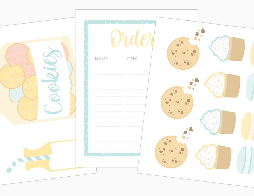 Bakery Printable Dramatic Play Kit